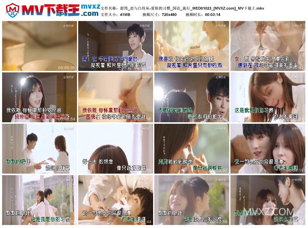 甜筒_恋与白侍从-爱你的习惯_国语_流行_MED01023